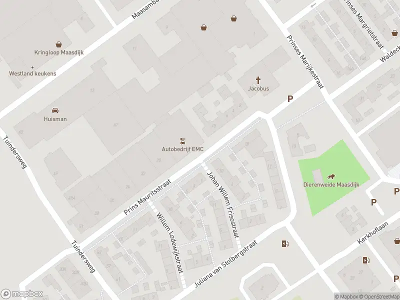 Ambulance met gepaste spoed naar de Prins Mauritsstraat in Maasdijk