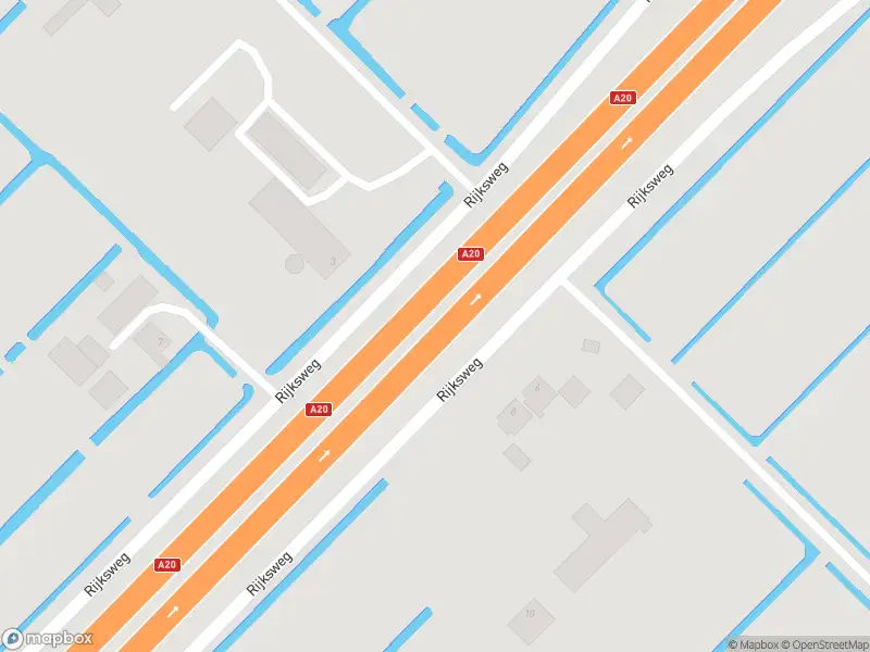 Politie met grote spoed naar de Rijksweg in Moordrecht vanwege voertuigen te water