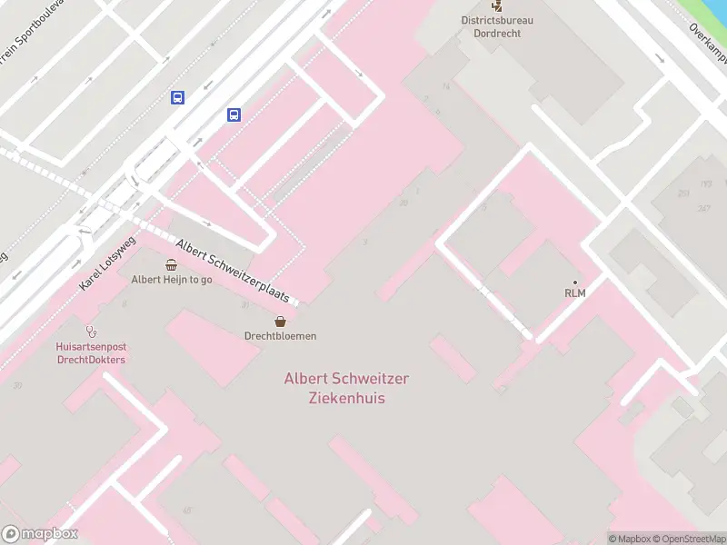 Besteld ambulance vervoer naar de Albert Schweitzerplaats in Dordrecht