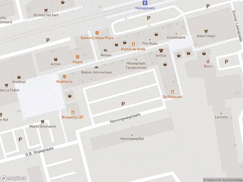 Ambulance met grote spoed naar de Hemingwayplaats in Rotterdam