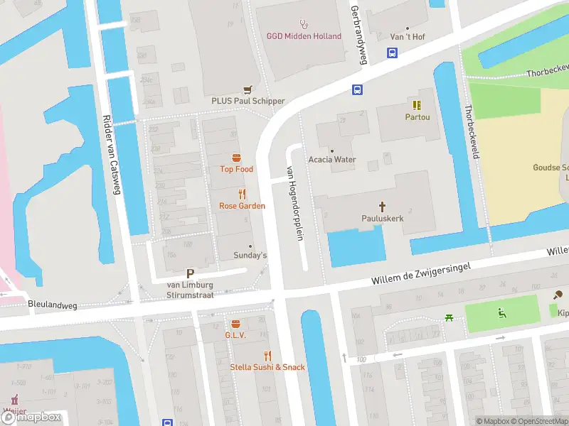 Ambulance naar de Van Hogendorpplein in Gouda