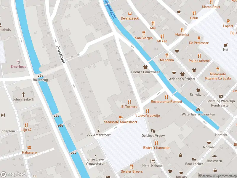 Brandweer met gepaste spoed naar de Lieve Vrouwestraat in Amersfoort