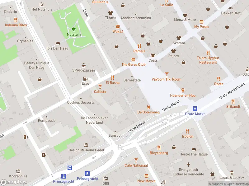 Brandweer met grote spoed naar de Boterstraat in 's-Gravenhage vanwege afgaan automatisch brandalarm