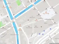 Brandweer met gepaste spoed naar de Vesteplein in Delft