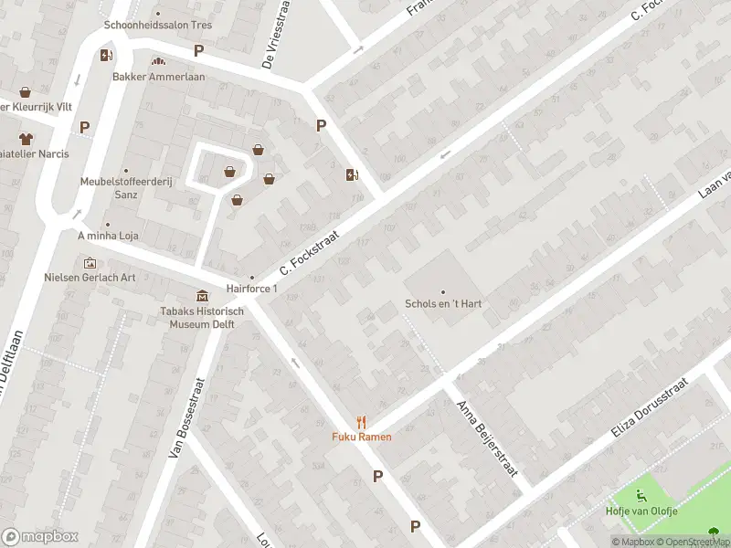 Ambulance met grote spoed naar de C. Fockstraat in Delft