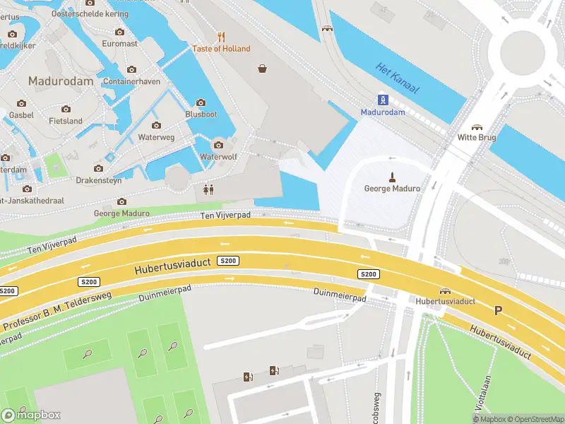 Brandweer met grote spoed naar de George Maduroplein in 's-Gravenhage vanwege afgaan automatisch brandalarm