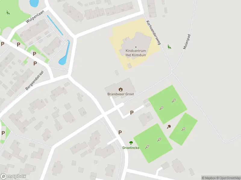 Brandweer met gepaste spoed naar de Gruttoweg in Groet