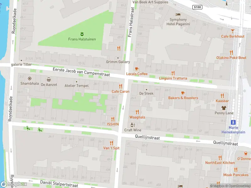 Brandweer met grote spoed naar de Eerste Jacob van Campenstraat in Amsterdam vanwege afhijsen patient