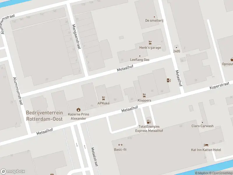 Brandweer met normale urgentie naar de Metaalhof in Rotterdam