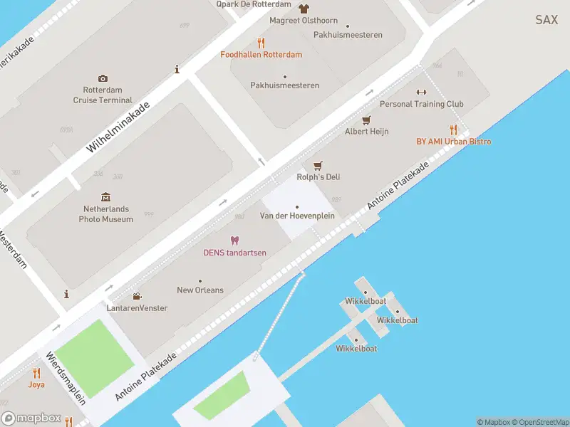 Ambulance met grote spoed naar de Van der Hoevenplein in Rotterdam