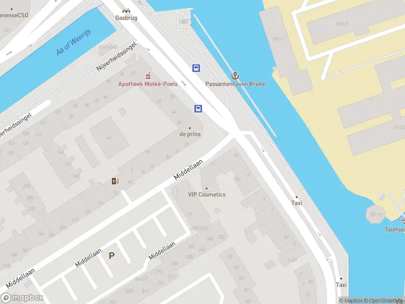 Politie met grote spoed naar de Nieuwe Prinsenkade in Breda vanwege letsel