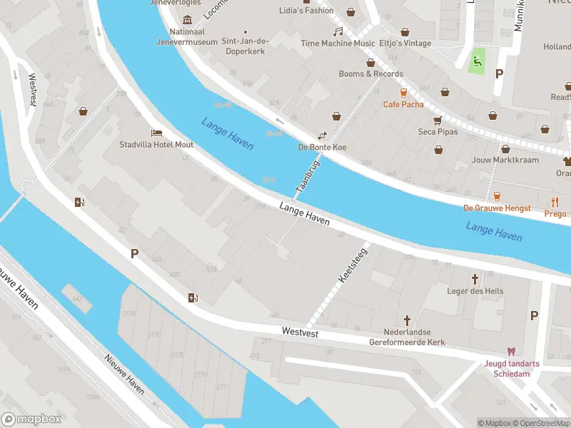 Ambulance met grote spoed naar de Lange Haven in Schiedam