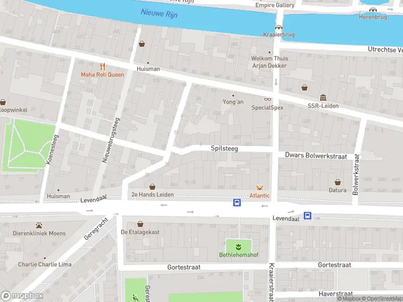 Ambulance met gepaste spoed naar de Spilsteeg in Leiden