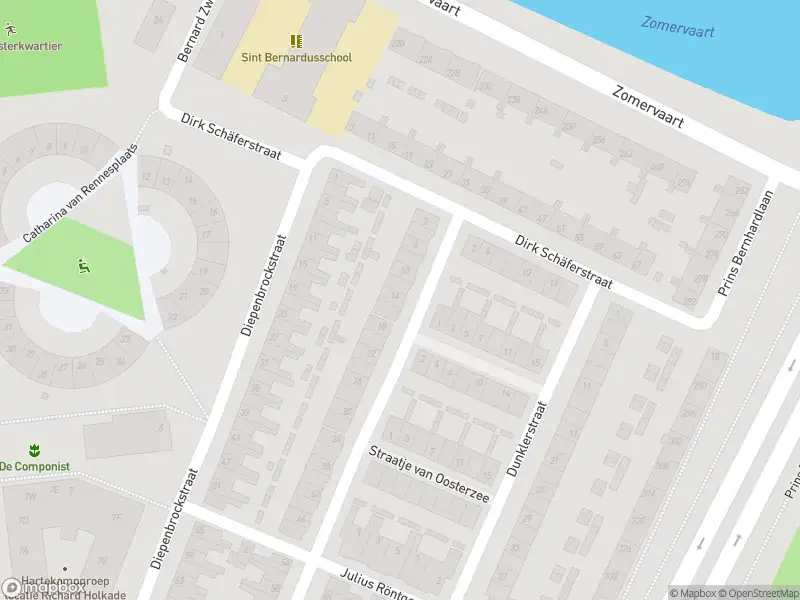 Ambulance met grote spoed naar de Bastiaansstraat in Haarlem