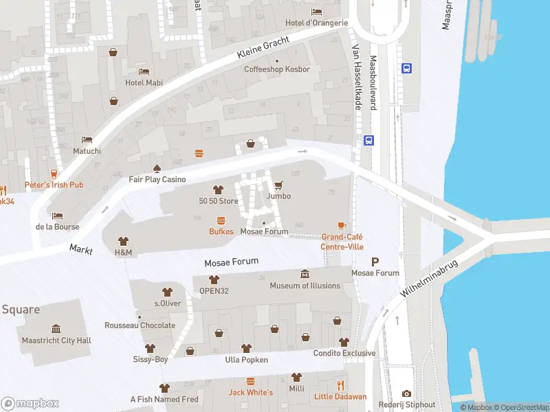 Brandweer met gepaste spoed naar de Laag Mosae Forum in Maastricht