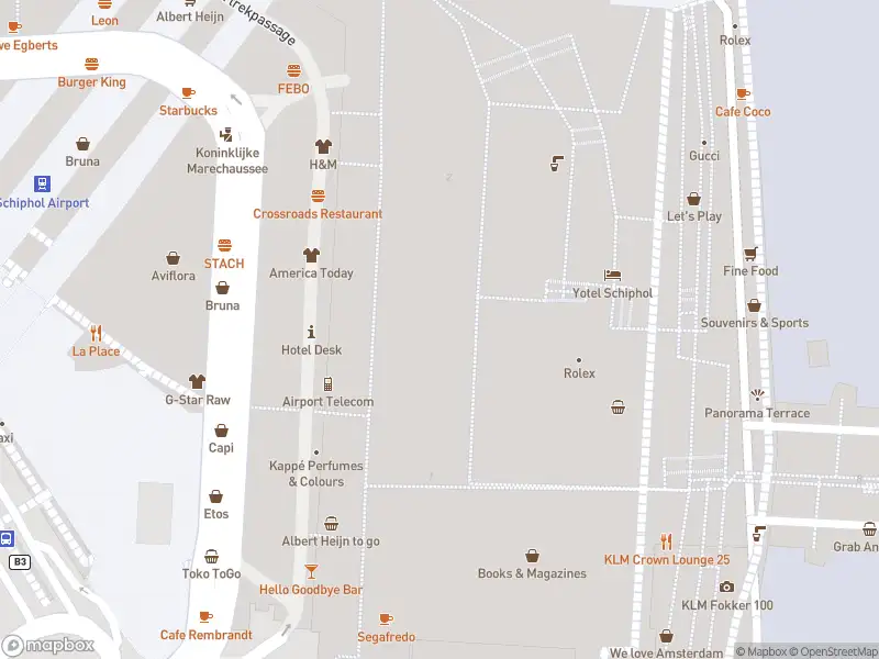 Ambulance met gepaste spoed naar de Vertrekpassage in Schiphol