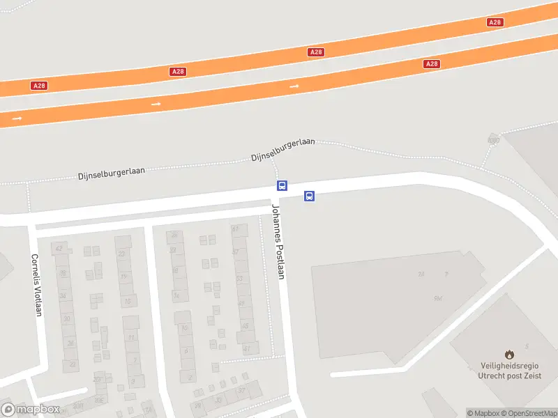 Brandweer met gepaste spoed naar de Vrijheidsplein in Zeist