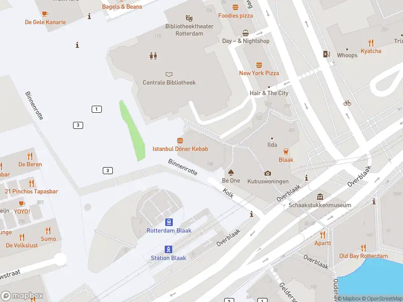 Ambulance naar de Kolk in Rotterdam