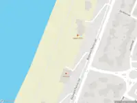 Brandweer met gepaste spoed naar de Strandafgang Paulus Loot in Zandvoort