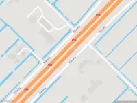 Brandweer met gepaste spoed naar de Rijksweg in Moordrecht