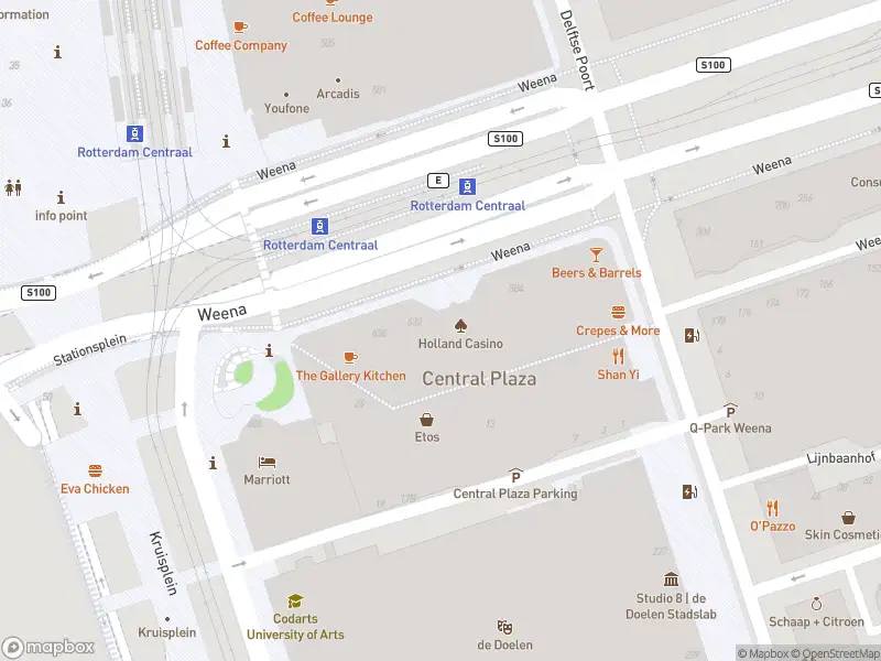 Ambulance met gepaste spoed naar de Weena in Rotterdam