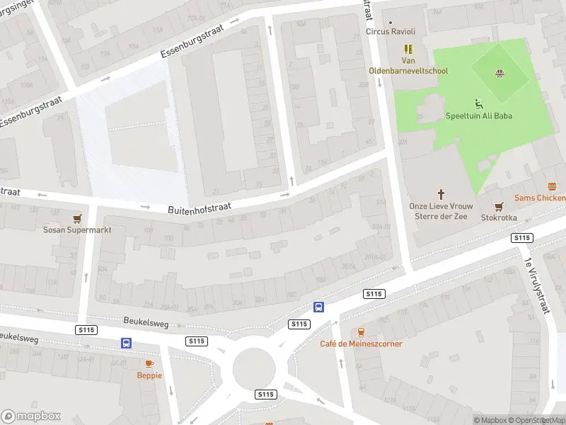 Ambulance met grote spoed naar de Buitenhofstraat in Rotterdam