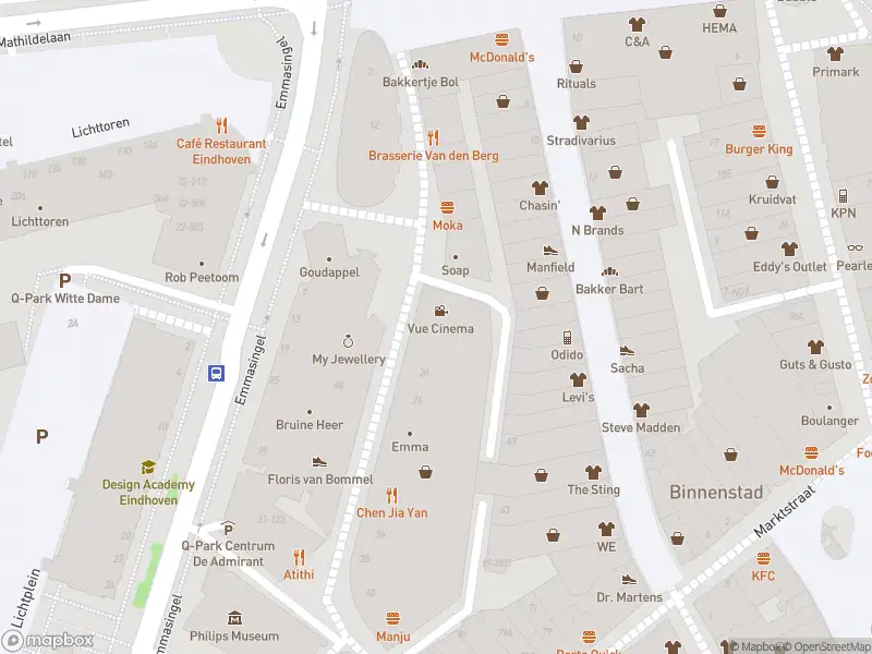 Brandweer met gepaste spoed naar de Nieuwe Emmasingel in Eindhoven vanwege afgaan automatisch brandalarm