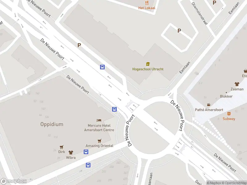 Politie naar de De Nieuwe Poort in Amersfoort vanwege aanrijding met letsel