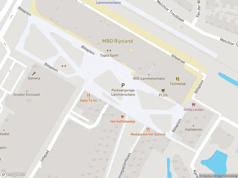 Ambulance naar de Bètaplein in Leiden