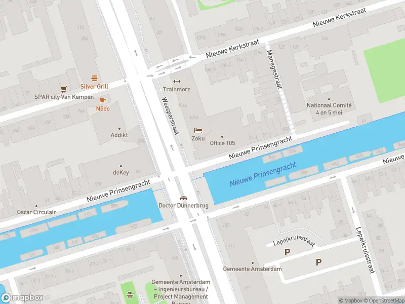 Besteld ambulance vervoer naar de Weesperstraat in Amsterdam