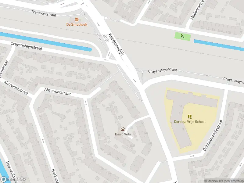 Ambulance met gepaste spoed naar de Krommedijk in Dordrecht