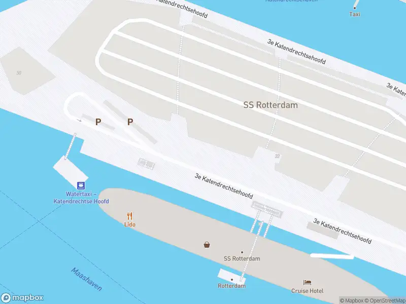 Ambulance met grote spoed naar de 3e Katendrechtsehoofd in Rotterdam