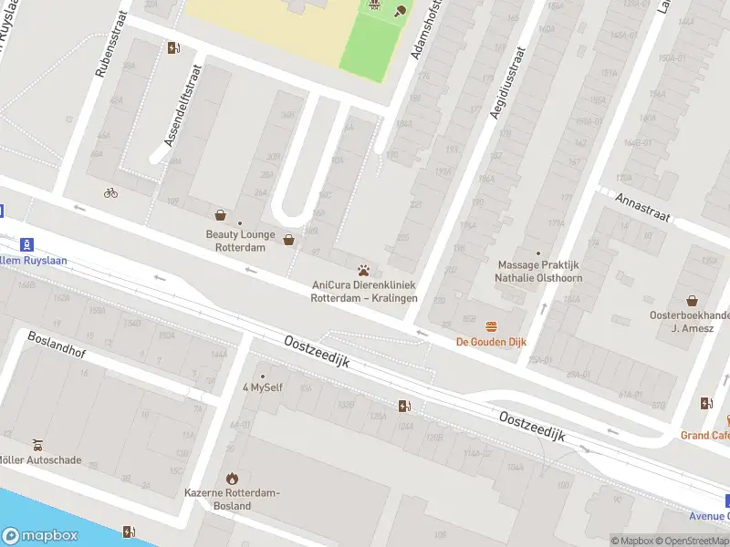 Ambulance met gepaste spoed naar de Oostzeedijk Beneden in Rotterdam