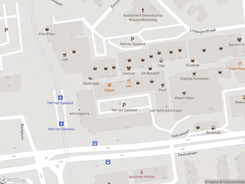 Ambulance met gepaste spoed naar de Hof van Spaland in Schiedam