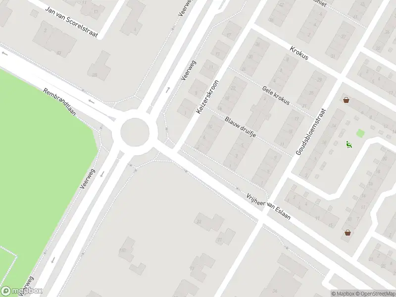 Ambulance met grote spoed naar de Keizerskroon in Papendrecht