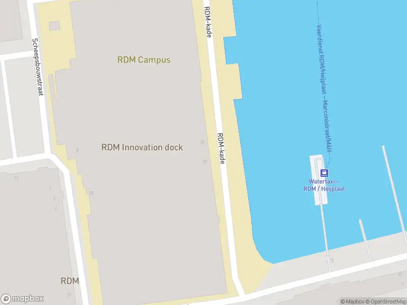 Brandweer met grote spoed naar de RDM-kade in Rotterdam