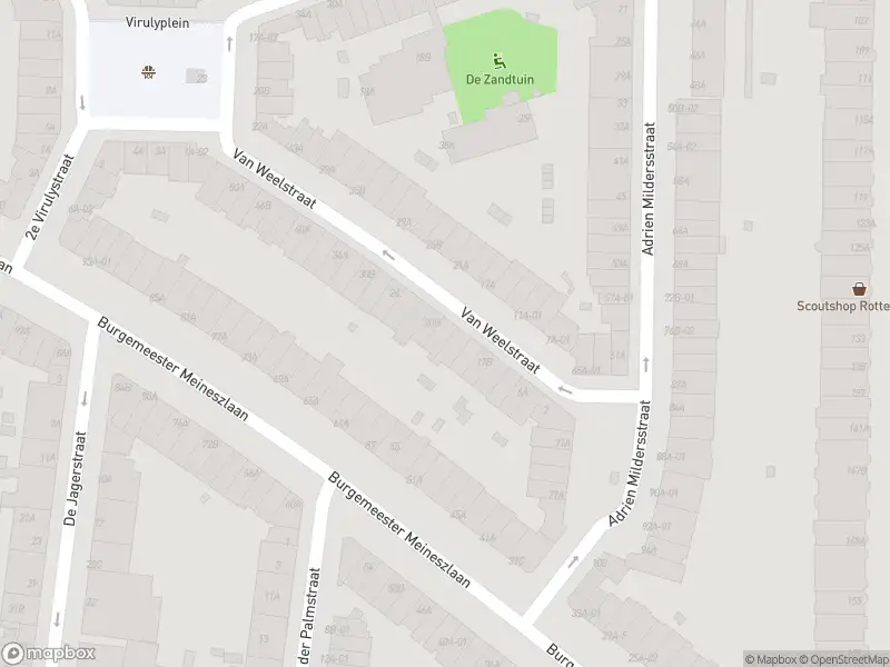 Ambulance naar de Van Weelstraat in Rotterdam