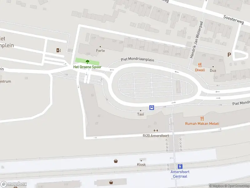 Brandweer met gepaste spoed naar de Piet Mondriaanplein in Amersfoort