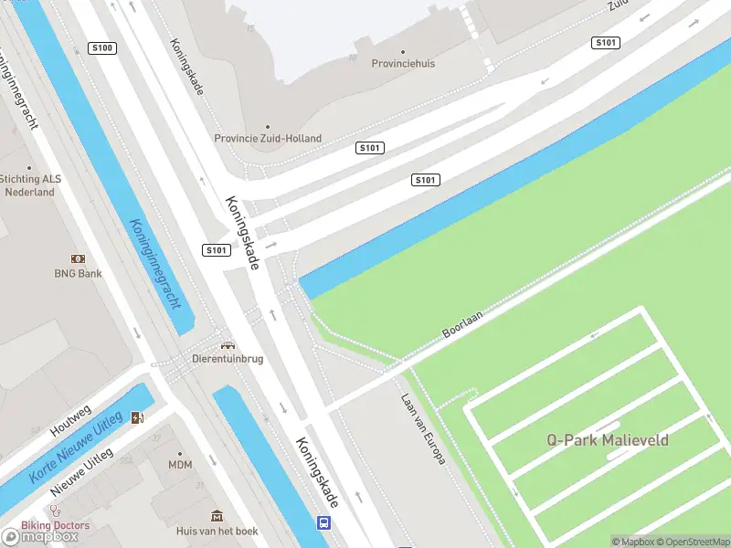 Politie met grote spoed naar de Koningskade in 's-Gravenhage vanwege ongeval met letsel