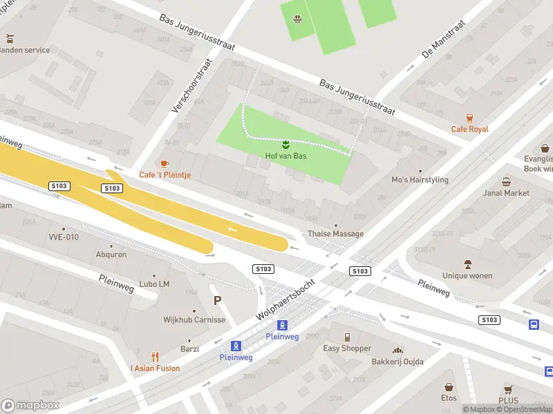 Ambulance naar de Pleinweg in Rotterdam