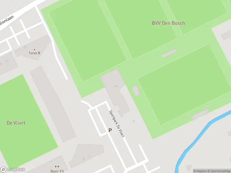 Brandweer met gepaste spoed naar de Sportpark De Vliert in 's-Hertogenbosch vanwege een buitenbrand