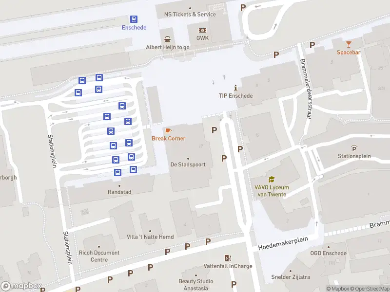 Politie naar de Stationsplein in Enschede