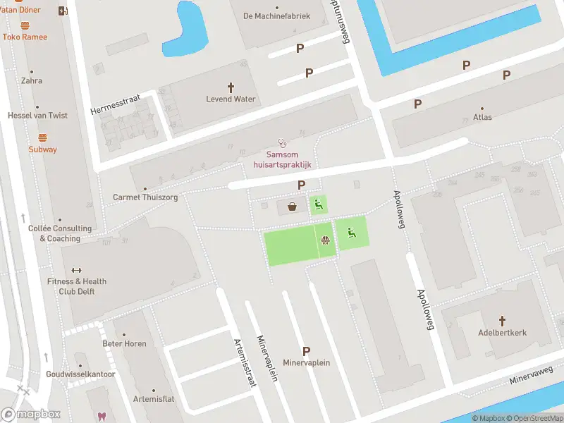 Brandweer met gepaste spoed naar de Minervaplein in Delft