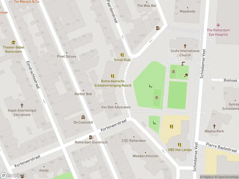 Ambulance met grote spoed naar de Schiedamsesingel in Rotterdam