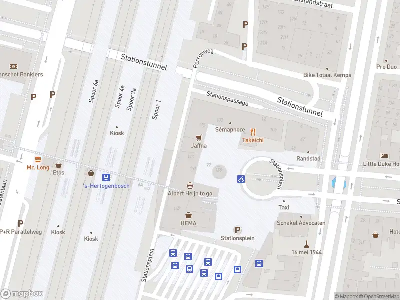 Politie naar de Stationsplein in 's-Hertogenbosch vanwege steekincident