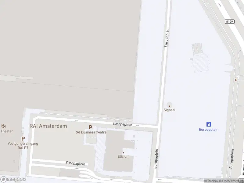 Traumahelikopter naar de Europaplein in Amsterdam