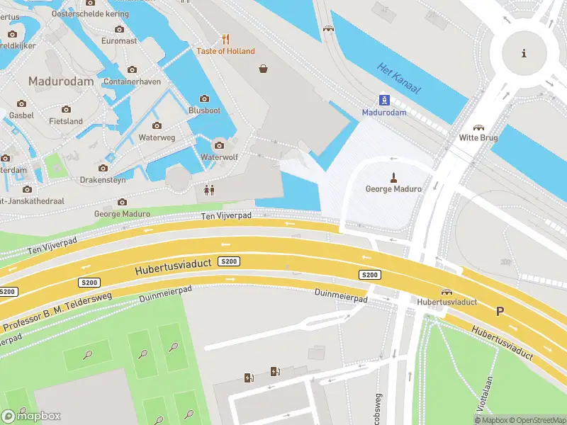 Brandweer met grote spoed naar de George Maduroplein in 's-Gravenhage vanwege afgaan automatisch brandalarm