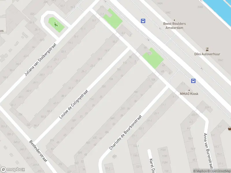 Brandweer met grote spoed naar de Charlotte de Bourbonstraat in Amsterdam