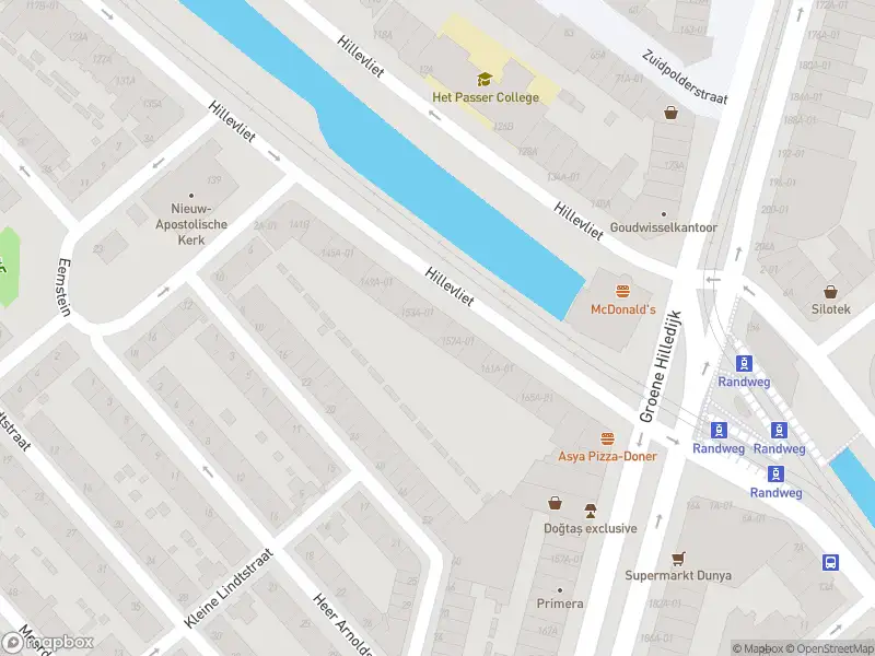 Ambulance met gepaste spoed naar de Hillevliet in Rotterdam