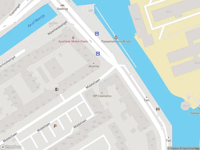 Politie met grote spoed naar de Nieuwe Prinsenkade in Breda vanwege letsel